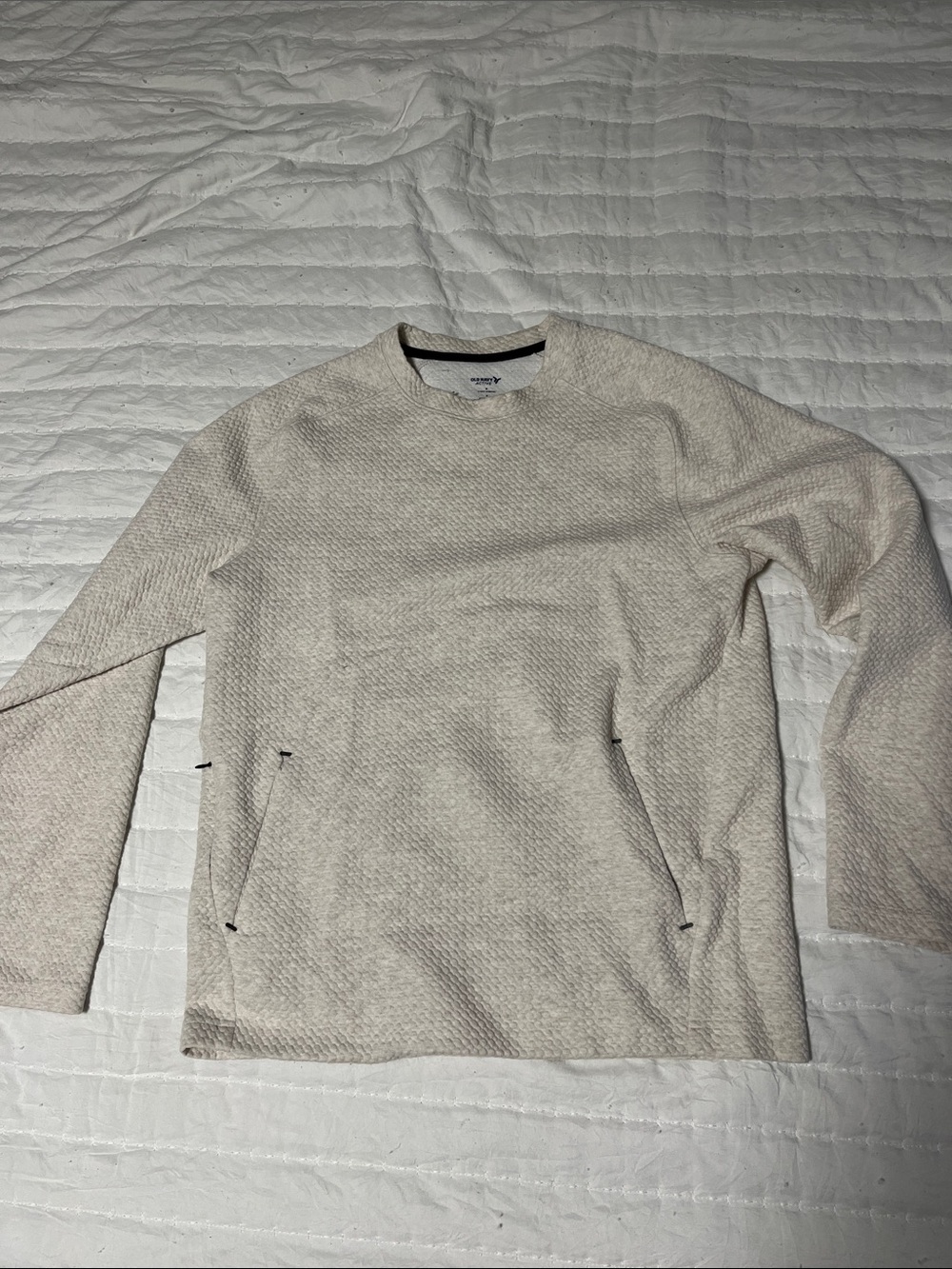 Old Navy Men's Crewneck Sweater - Waffle Pattern
